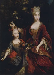 Madre e hija, después de Nicolas de Largilliere (1656-1746)